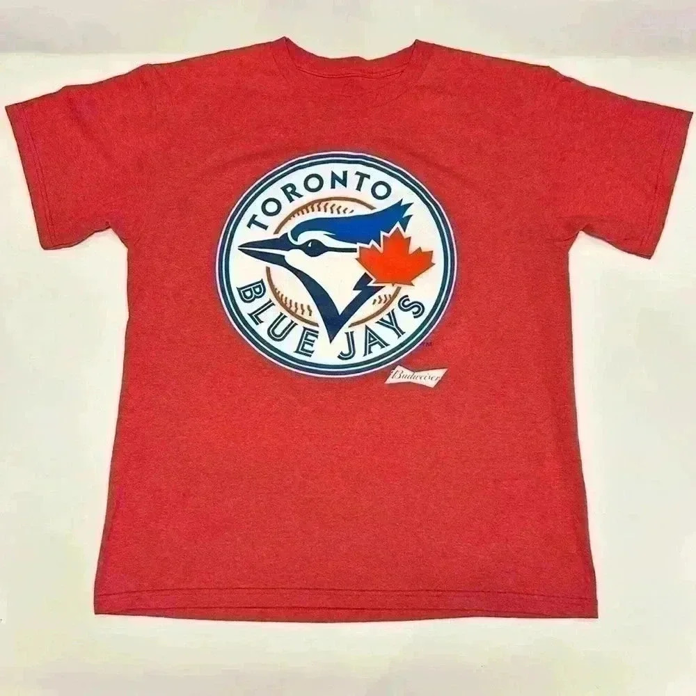 Blue Jays Large T-Shirt Summer Baseball MLB Official Merchandise Tee Unisex